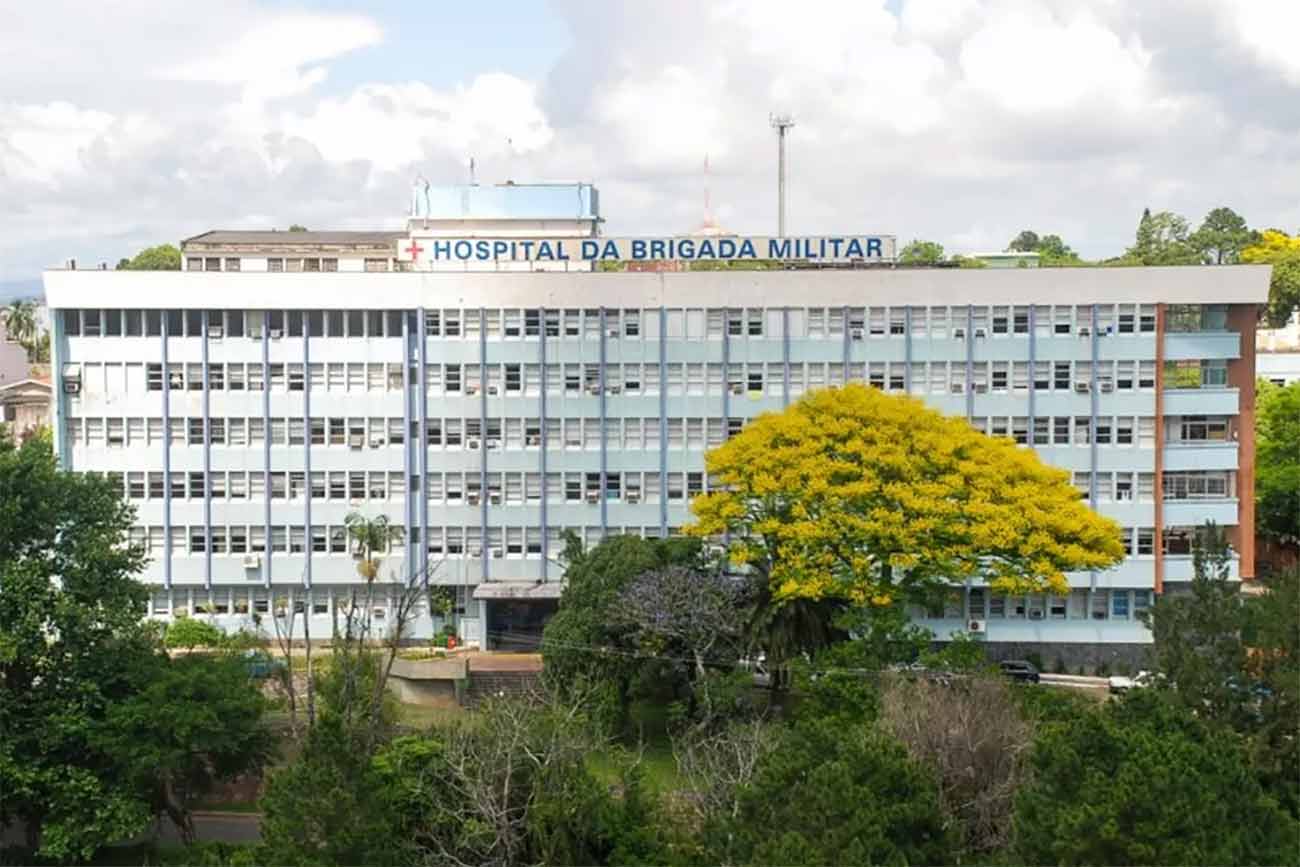 Hospital da Brigada Militar de Porto Alegre. Foto: Osmar Nólibus / BM / Divulgação.