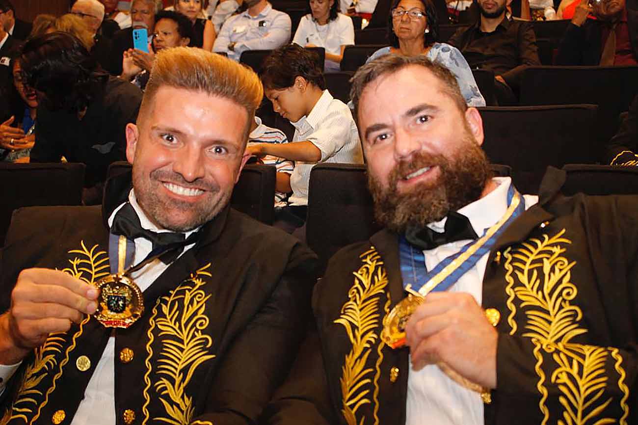 Dr Flavio Cadegiani e Dr Ricardo Zimerman, em Brasília. Foto divulgação.
