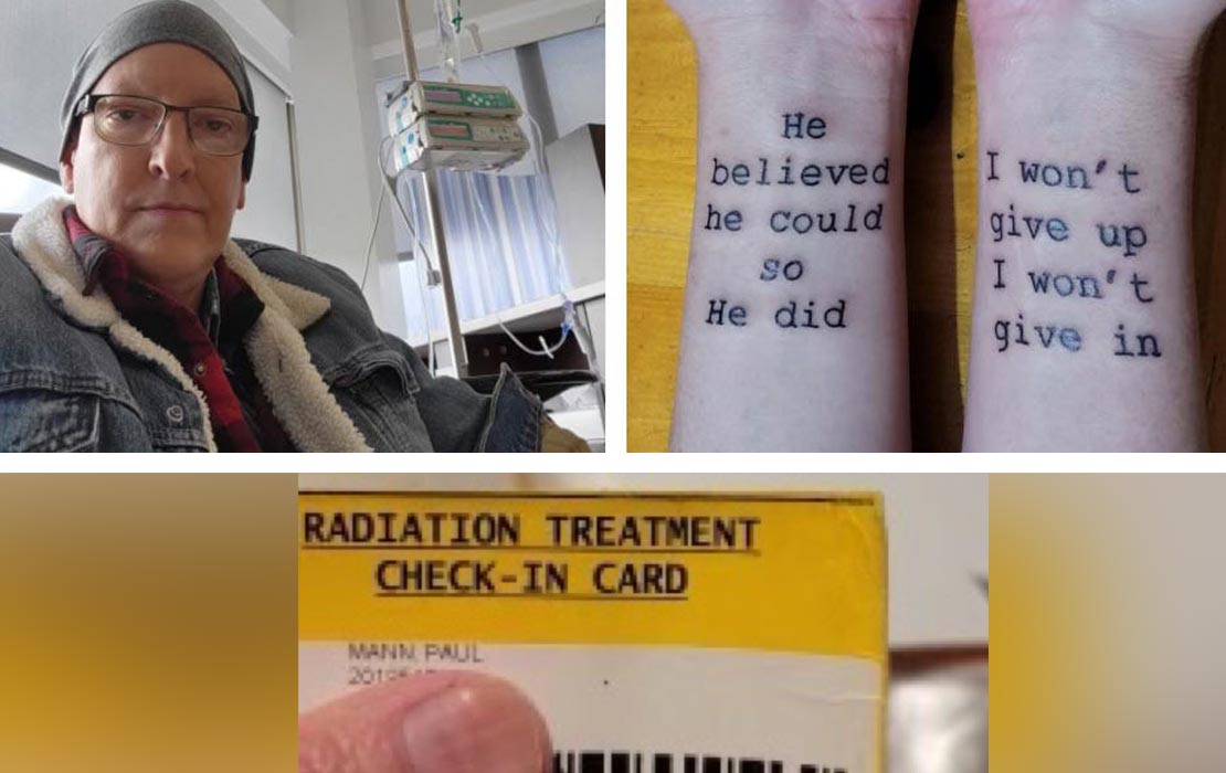 Paul Mann recebeu tratamentos de quimioterapia e radioterapia para câncer de próstata metastático. 